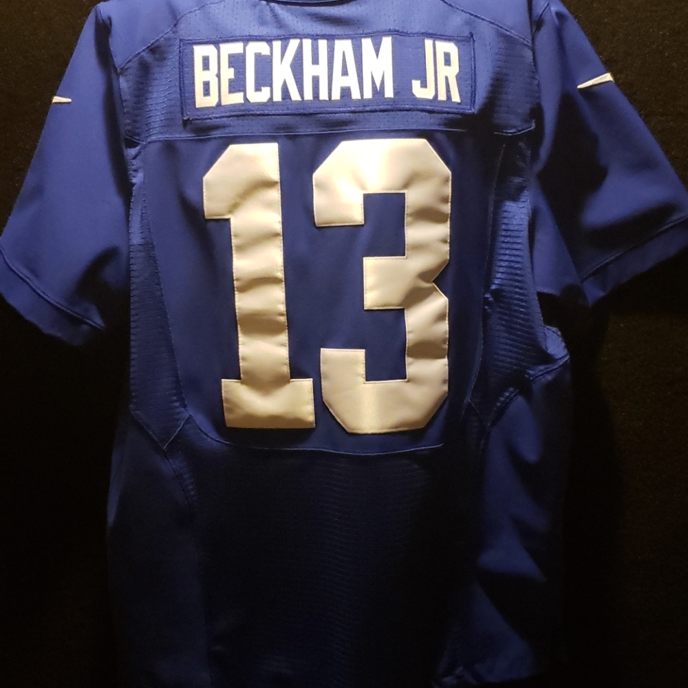 Odell Beckham jr NYC Giants blue stitched jersey
